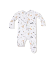 Load image into Gallery viewer, 2 Way Zipper Footie- Woodland Babies