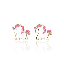 Load image into Gallery viewer, Magical Unicorn Cutie Stud Earrings Girl Nation