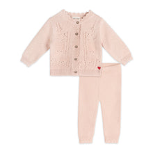 Load image into Gallery viewer, Lil Heart Tex Knit Baby Cardigan & Pant Set