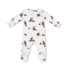 Load image into Gallery viewer, Baby Beavers - 2 Way Zipper Footie