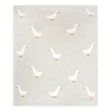 Load image into Gallery viewer, Viverano Organics - Duck Waddle - Organic Jacquard Knit Baby Blankets