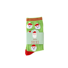 Load image into Gallery viewer, Whimsy Santa Scatter Santa Socks My Mind's Eye