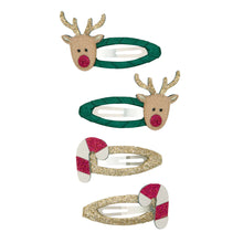 Load image into Gallery viewer, Rudolph & Candy Cane Clic Clacs