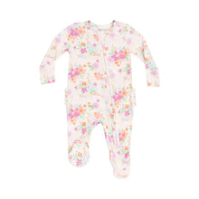 Load image into Gallery viewer, 2 Way Zipper Ruffle Back Footie - Pick A Posy Angel Dear