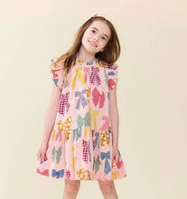 Load image into Gallery viewer, Girls Harper Dress- Patterned bows