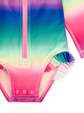 Load image into Gallery viewer, Rash Guard Baby Swimsuit- Rio de Janeiro Rainbow