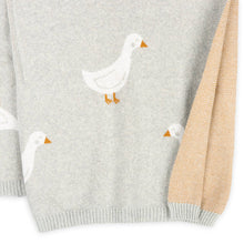 Load image into Gallery viewer, Viverano Organics - Duck Waddle - Organic Jacquard Knit Baby Blankets