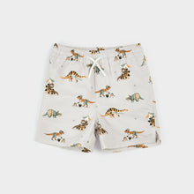 Load image into Gallery viewer, Toddler Beach Dinos Print on Beige Swim Trunks