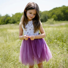 Load image into Gallery viewer, Petite Hailey Vintage 4 Tutu Dress- Lily Purple
