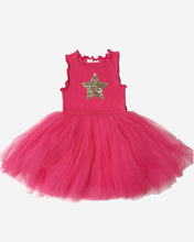 Load image into Gallery viewer, Star Tutu Dress- Fuchsia