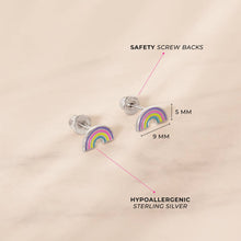 Load image into Gallery viewer, Magical Rainbow Sterling Silver Earrings