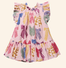 Load image into Gallery viewer, Girls Harper Dress- Patterned bows