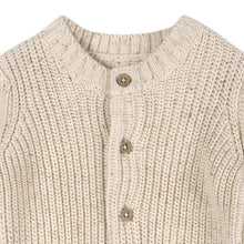 Load image into Gallery viewer, Baby Sweater Cardigan- Speckled Linen