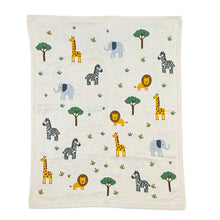 Load image into Gallery viewer, Jungle Pals Baby Blanket