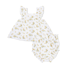 Load image into Gallery viewer, Sunshine Roses- Pinafore and High Waisted Bloomer