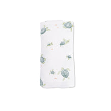 Load image into Gallery viewer, Sea Turtles- Swaddle Blanket