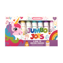 Load image into Gallery viewer, Jumbo Jots Dual Tip Unicorn Markers - Set of 8