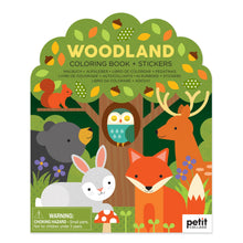 Load image into Gallery viewer, Coloring Book with Stickers: Woodland