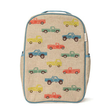 Load image into Gallery viewer, Vintage Trucks Grade School Backpack So Young