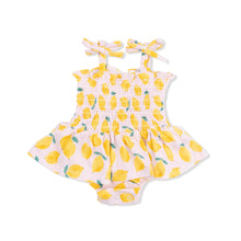 Load image into Gallery viewer, Sunny Lemons- Smocked Bubbles with Skirt