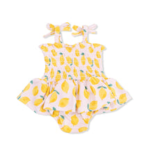 Load image into Gallery viewer, Sunny Lemons- Smocked Bubbles with Skirt