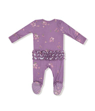 Load image into Gallery viewer, Woodsorrel - 2 Way Zipper Ruffle Back Footie