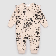 Load image into Gallery viewer, Bold Flower Print on Almond Playsuit