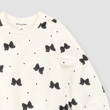 Load image into Gallery viewer, Glitter Bow Print on Off-White Sweatshirt