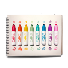 Load image into Gallery viewer, Jumbo Jots Dual Tip Unicorn Markers - Set of 8