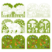 Load image into Gallery viewer, Coloring Book with Stickers: Woodland