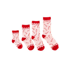 Load image into Gallery viewer, Whimsy Candy Cane Socks My Mind's Eye