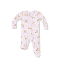 Load image into Gallery viewer, 2 Way Zipper Ruffle Back Footie- Little Fawn