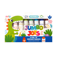 Load image into Gallery viewer, Jumbo Jots Dual Tip Dinosaur Stamp Markers - Set of 8