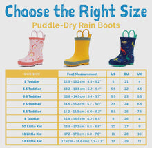 Load image into Gallery viewer, Kids Rubber Rain Boots-Yellow