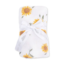 Load image into Gallery viewer, Baby Sunflower Swaddle Blanket
