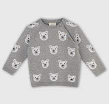 Load image into Gallery viewer, Bear Jacquard Knit Pullover Sweater