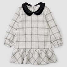 Load image into Gallery viewer, Yarn-Dye Plaid Flannel Collared Dress