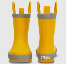 Load image into Gallery viewer, Kids Rubber Rain Boots-Yellow