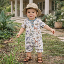 Load image into Gallery viewer, Baby Shorty Romper- Jungle Safari