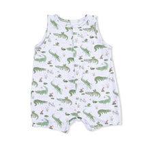 Load image into Gallery viewer, Crayon Alligators - Sleeveless Shortie Romper