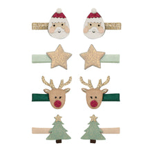 Load image into Gallery viewer, Santa & Rudolph Mini Clips