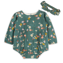 Load image into Gallery viewer, Bora Floral Baby Romper Set