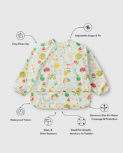 Load image into Gallery viewer, Long Sleeve Waterproof Bib- Alphabet Smiles