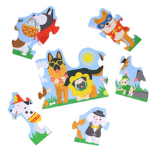 Load image into Gallery viewer, Shaped Floor Puzzle: Dog Parade