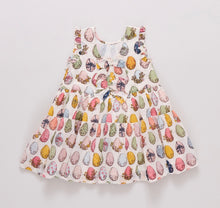 Load image into Gallery viewer, Girls Eloise Ruffle Dress- Multi Eggs