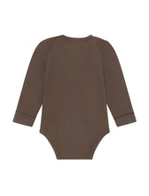 Load image into Gallery viewer, Chocolate Chip Rib Long Sleeve Onesie