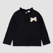 Load image into Gallery viewer, Gold Grosgrain Bow Top