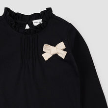 Load image into Gallery viewer, Gold Grosgrain Bow Top