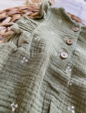 Load image into Gallery viewer, Organic Cotton Romper - Olive Green