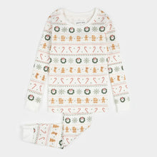 Load image into Gallery viewer, Holiday Treats Fair Isle Print on Thermal PJ Set
